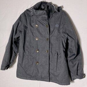 SESSIONS Grey Snowboard Ski Winter Jacket Coat With RECCO M